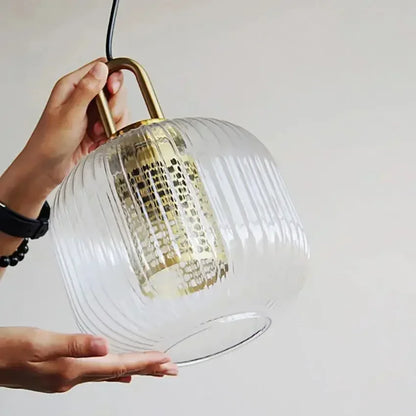 DecorBites™ Glass Stripe LED Pendant Lights for Stylish Indoor Home Decor