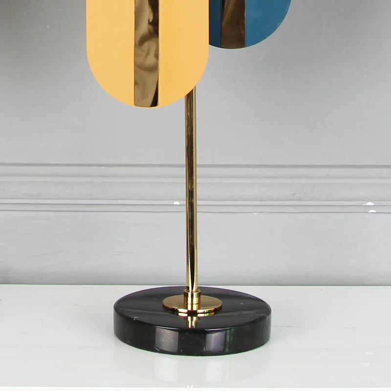 Decorbites™ Geometrische Ellipse Metallskulptur - Bunte Wohnungsdekoration Figur