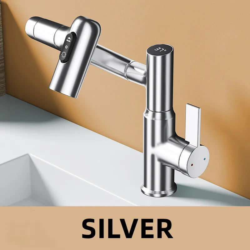 Grifo de Lavabo LED Decorbites™ con Rotación de 360° Mezclador Multifunción para Baño