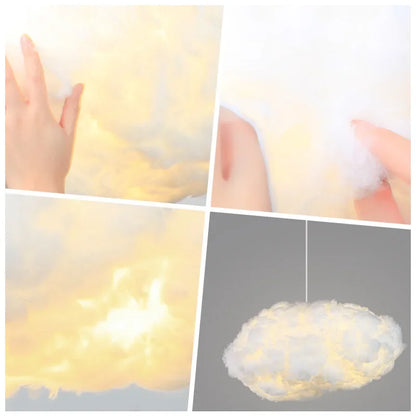 DecorBites™ Cloud LED Pendant: Modern Hanging Lamp for Living, Bedroom, Kids Room Lighting