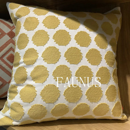 DecorBites™ Leaf Embroidered Cotton Cushion Cover Set - Home Decor Pillow Covers 45x45