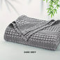 Decobites Bamboo Cotton Waffle Blanket - Lightweight Breathable Blanket