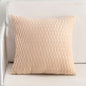 Decobites Velvet Striped Pleated Square Pillowcase