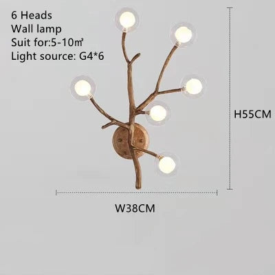 DecorBites™ Glass Bubble Resin Pendant Light Chandelier LED Lamps for Home Decoration