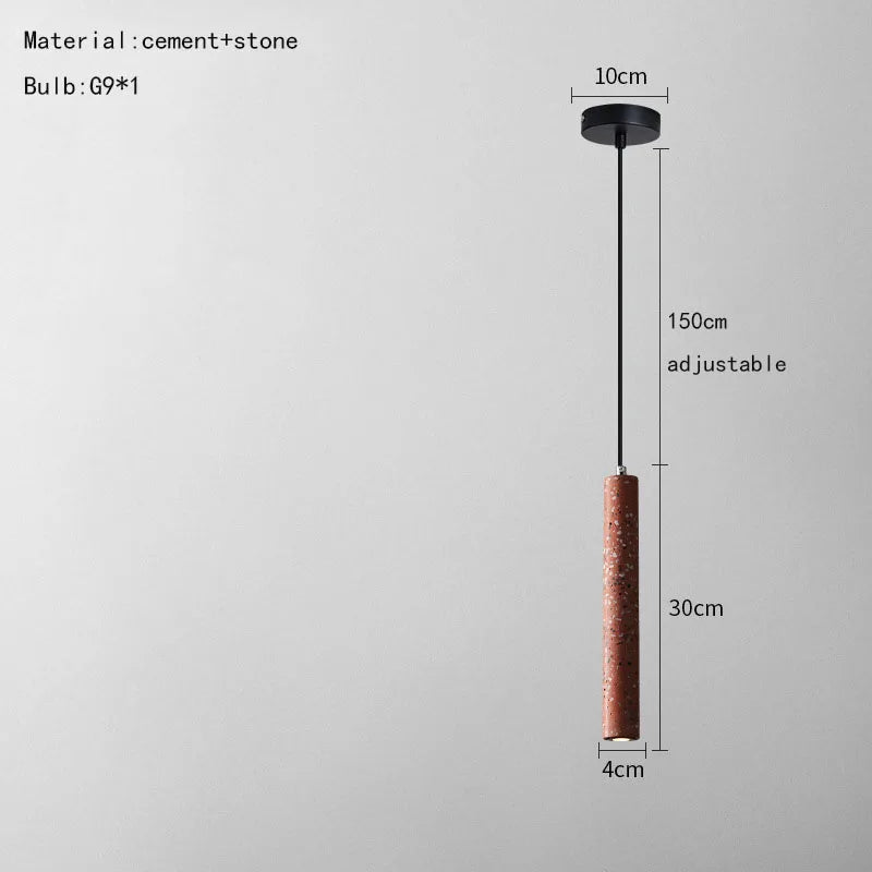 DecorBites™ Industrial Stone LED Pendant Lamp, Adjustable Wire, Colorful Options
