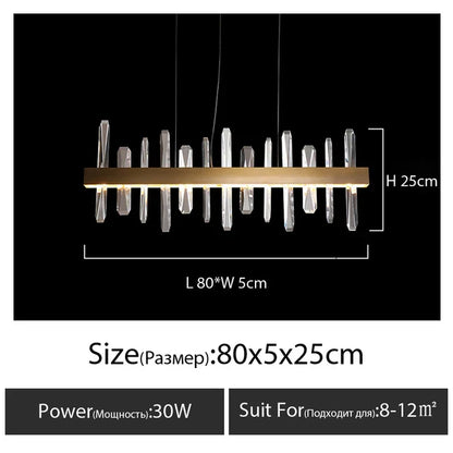 DecorBites™ K9 Luxury Pendant Chandelier, LED Indoor Lighting for Kitchen, Living Room, Bedroom