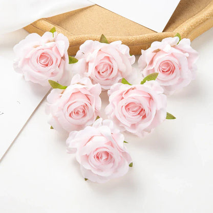 ديكوربايتس™ 100 قطعة من زهور الورد الحريرية الاصطناعية متعددة الألوان للديكور المنزلي وحفلات الزفاف