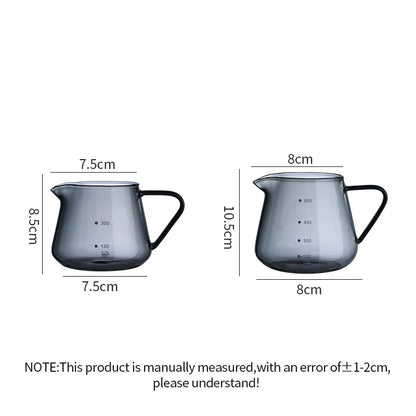 DecorBites™ Glass Coffee Pot Server 400/600ML - Reusable Coffee Carafe & Kettle