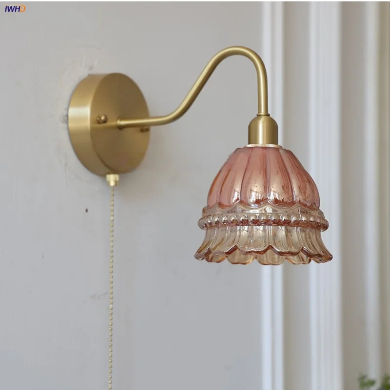 DecorBites™ LED Jellyfish Wall Lamp: Modern Nordic Design, with Pull Chain Switch