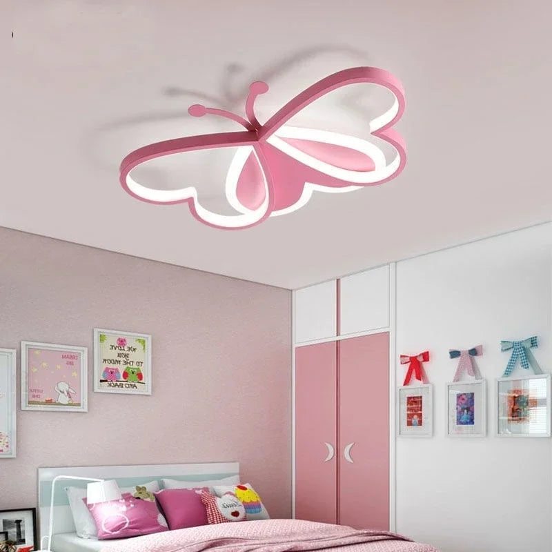 DecorBites™ Butterfly Ceiling Light: Modern LED Fixture for Living Room, Bedroom, Study, Nursery