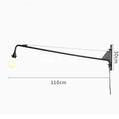 DecorBites™ Industrial Pipe Swing Arm Wall Lamp for Loft Kitchen Decor