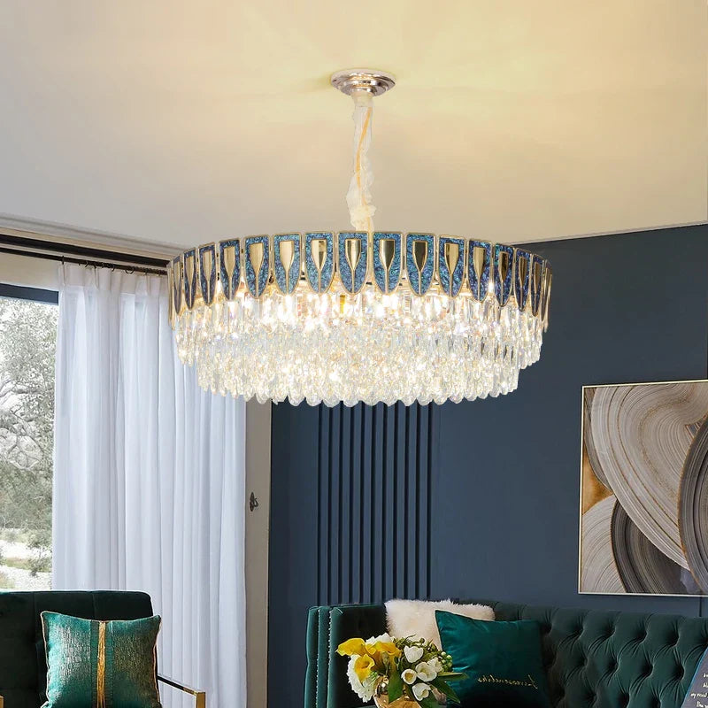 DecorBites™ Crystal Chandelier: Modern Luxury Lighting for Home, Hotel, Restaurant