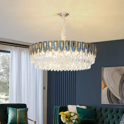 DecorBites™ Crystal Chandelier: Modern Luxury Lighting for Home, Hotel, Restaurant