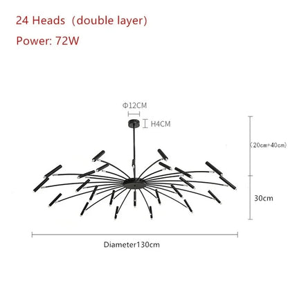 DecorBites™ Art Pendant Chandelier - Nordic LED Indoor Lighting Fixture