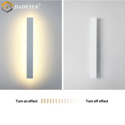DecorBites™ LED Waterproof Garden Wall Lamp, White Strip, Outdoor IP65 Lighting