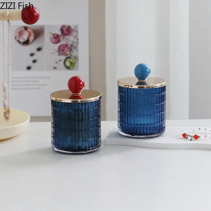 DecorBites™ Glass Tea Canister Storage Jar with Ceramic Ball Lid