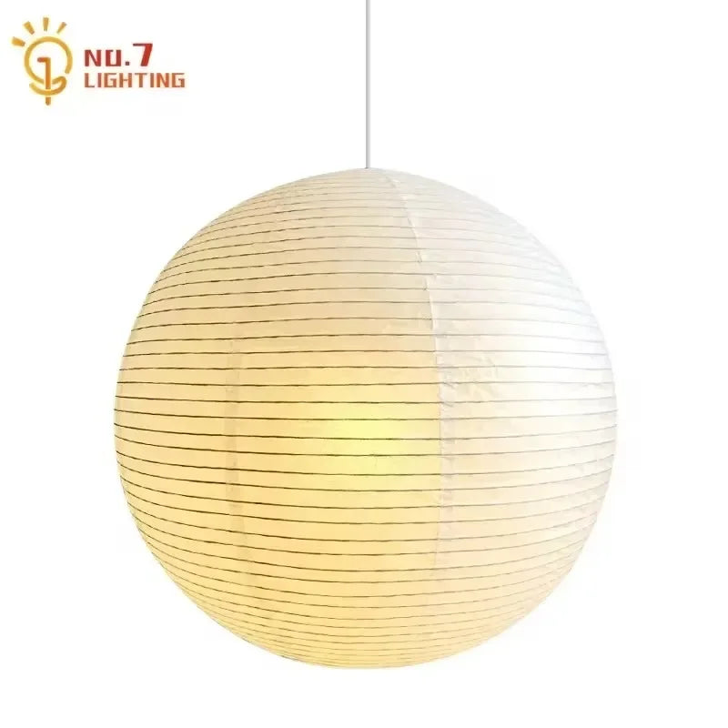 Rice Paper Pendant Light Japanese Minimalism White