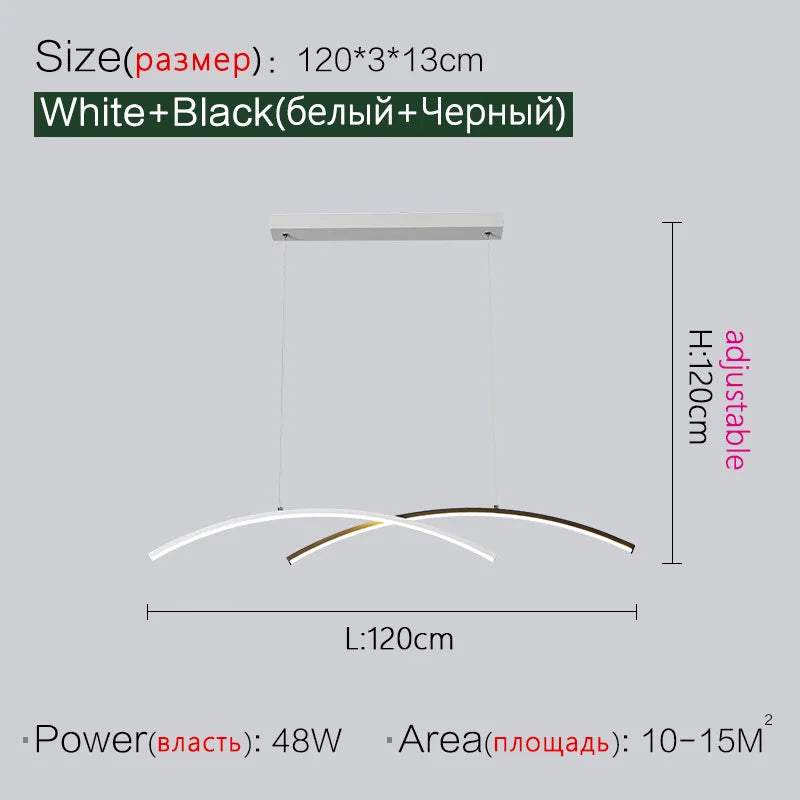 DecorBites™ LED Chandelier: Modern, Creative, Minimalist Lighting for Dining Room, Living Room & Bar Counter