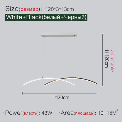 DecorBites™ LED Chandelier: Modern, Creative, Minimalist Lighting for Dining Room, Living Room & Bar Counter