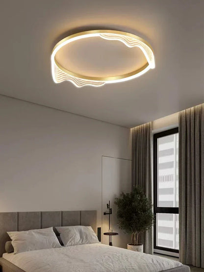 DecorBites™ Golden Lustre Ceiling Lamp for Bedroom Living Dining Kitchen Lighting