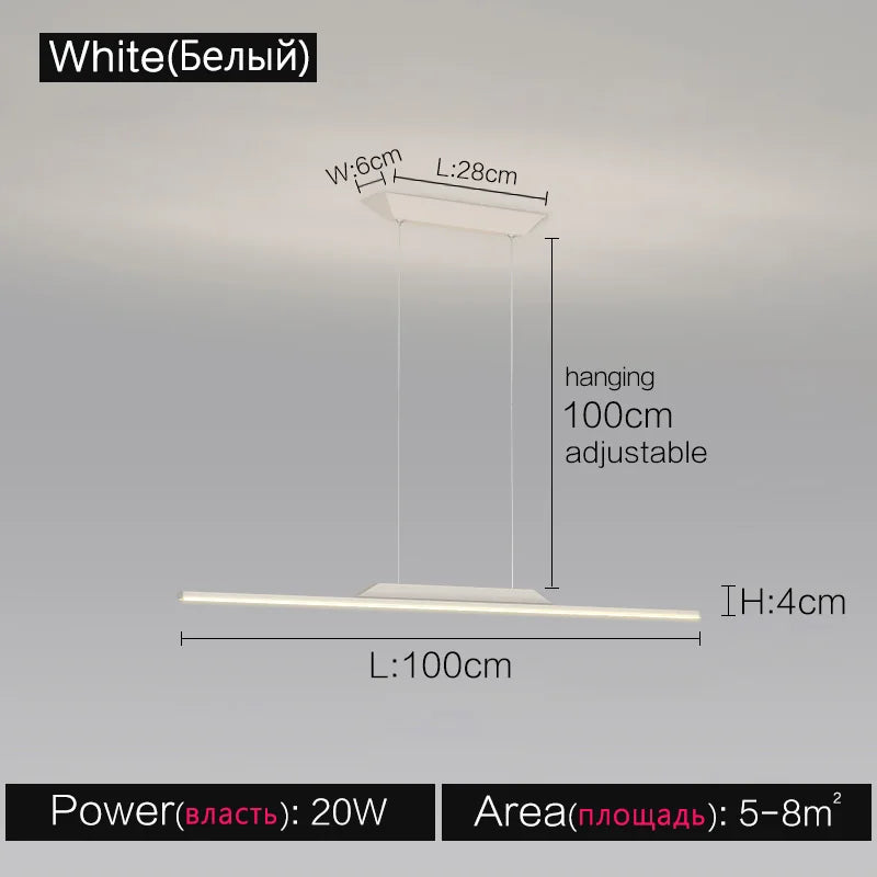 ثريا DecorBites™ Black Line: تصميم صالون أنيق، إضاءة فاخرة للمنزل والمطعم