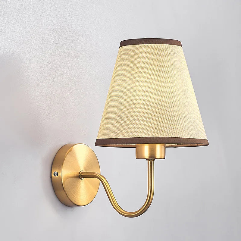 DecorBites™ Cloth LED Wall Lamp, Modern Bedroom Bedside Sconce Light Luminaire