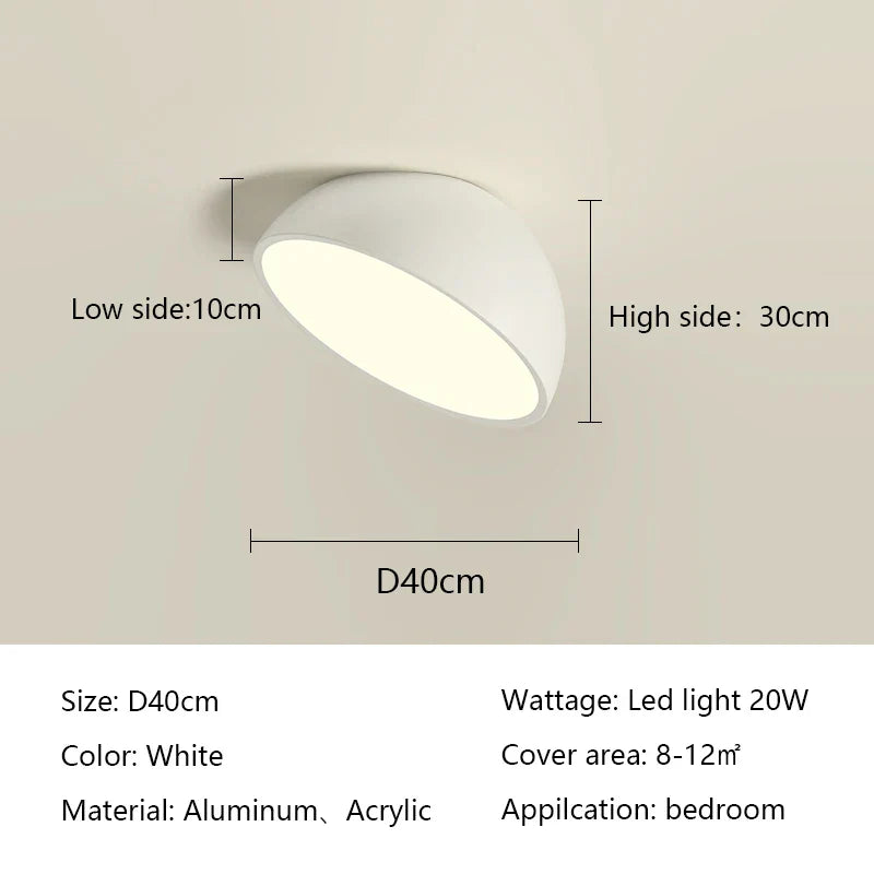 DecorBites™ LED Semicircular Ceiling Light for Bedroom, Aisle, Balcony - Modern & Creative Lighting Fixtures