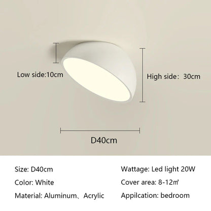 DecorBites™ LED Semicircular Ceiling Light for Bedroom, Aisle, Balcony - Modern & Creative Lighting Fixtures