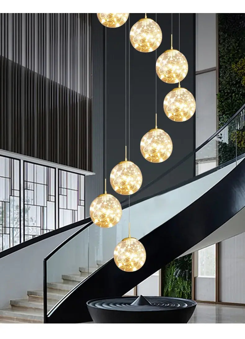 Spiral Crystal Ball Chandelier Light - Free Shipping