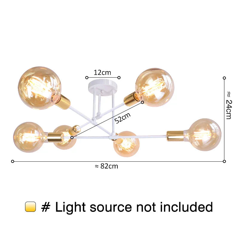 DecorBites™ Industrial LED Ceiling Lights for Modern Minimalist Home Decor