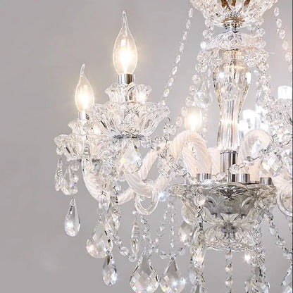 DecorBites™ Crystal Chandelier: Modern Home Decoration Pendant Lights for Living & Dining Room