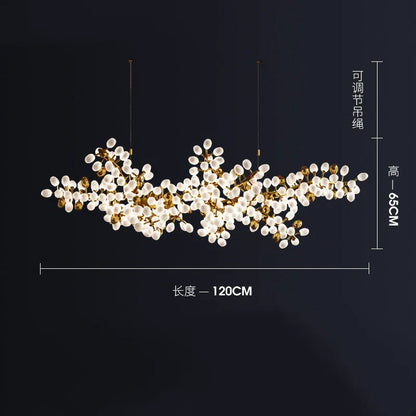 DecorBites™ Gold Grape Luxury Glass Pendant Chandeliers for Living Room and Kitchen