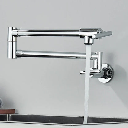 DecorBites™ Double Joint Pot Filler Faucet Swing Arm Wall Mount Kitchen Tap