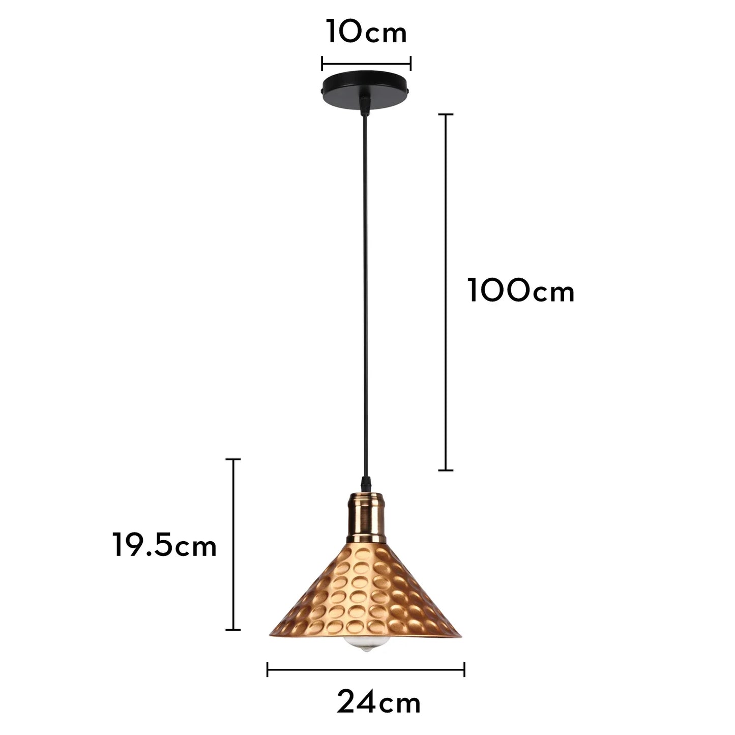 DecorBites™ Iron Pendant Light for Dining Room, Kitchen, and Bedroom