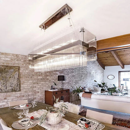 Lámpara de araña colgante de cristal DecorBites™ para una decoración de comedor de lujo