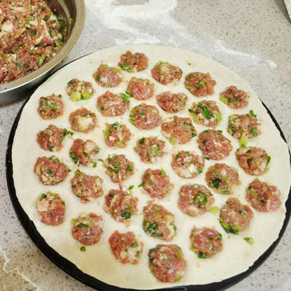 Molde DecorBites™ de aluminio con 37 cavidades para hacer dumplings, samosas, pelmeni y raviolis.