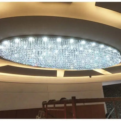 DecorBites™ Crystal Dining Room Ceiling Light Modern LED K9 Crystals Gold / Chrome