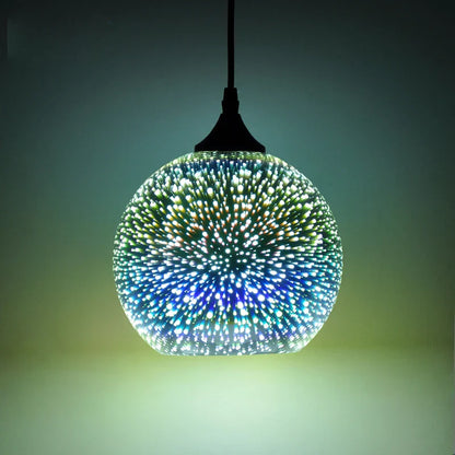 Decorbites™ Lámpara de Araña de Colgantes de Vidrio Colorido para Decoración de Fiestas y Sala de Estar