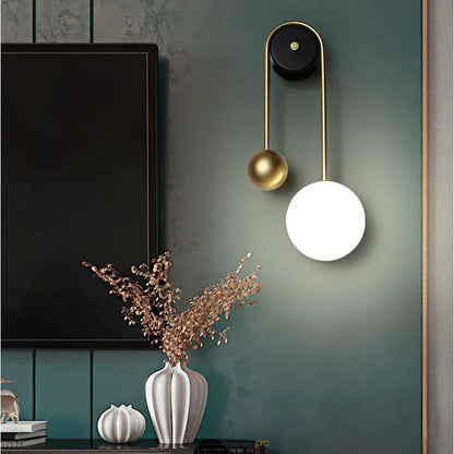 DecorBites™ Golden Ball LED Wall Lamp for Home Decor