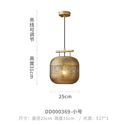 DecorBites™ Chinese Zen Art Birdcage Pendant Light for Restaurant Tea Room