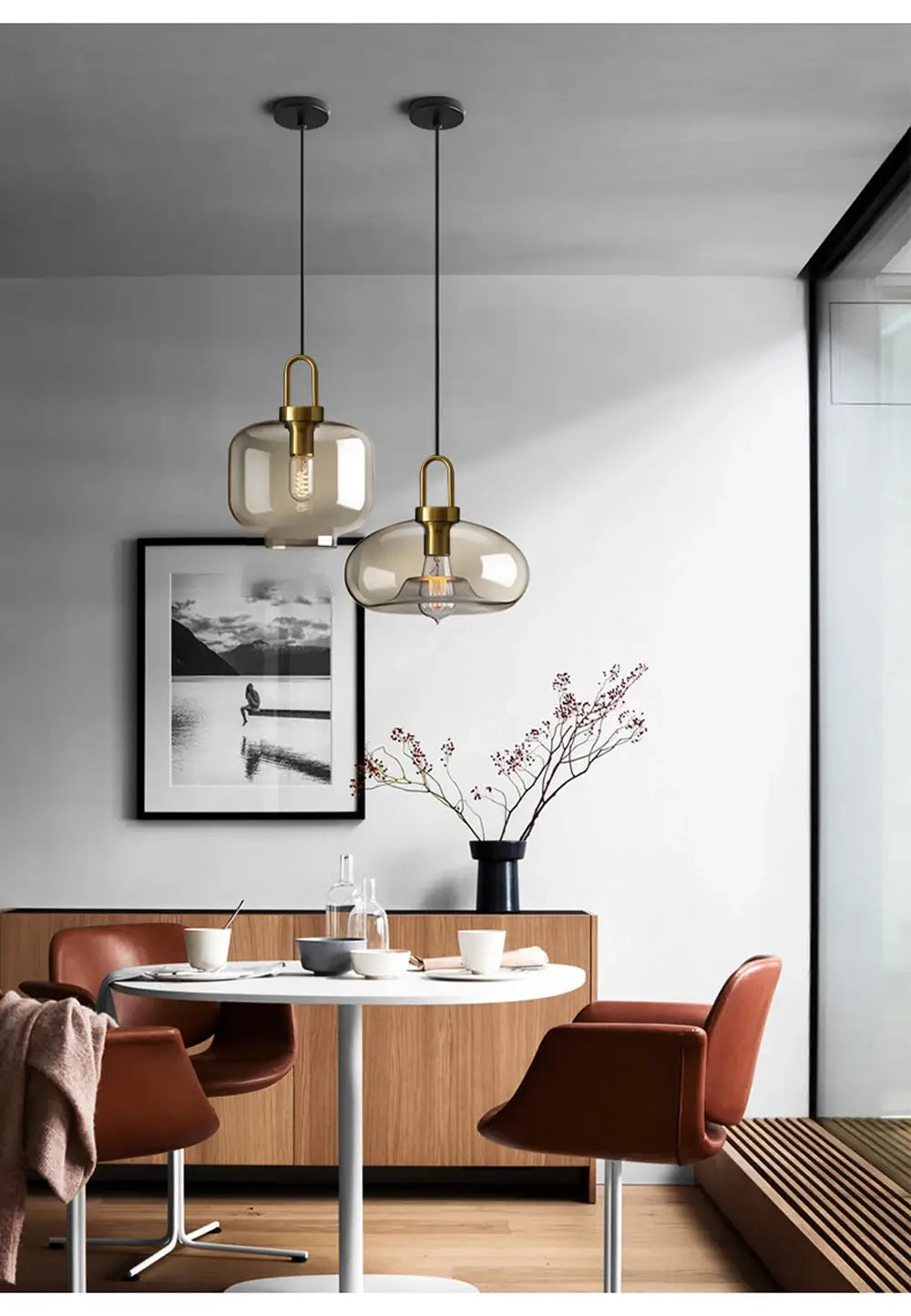 DecorBites™ Modern Nordic Glass Pendant Light for Kitchen & Restaurant