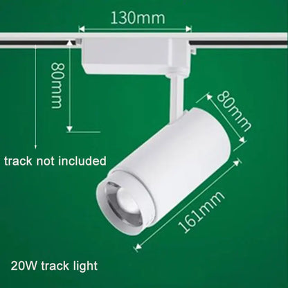 أضواء مسار صناعية سوداء قابلة للتعديل من DecorBites™