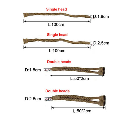 DecorBites™ Hemp Rope Pendant Lights for Kitchen Cafe Bar Decor by Loft E27 Rope Light Base