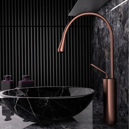Brushed Gold Bathroom Faucet Brass