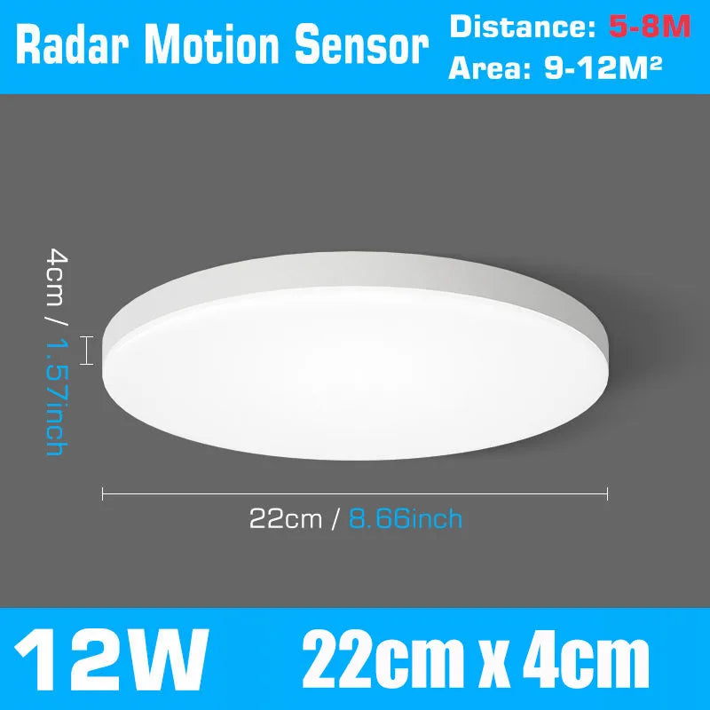 DecorBites™ LED Ceiling Lamp with Radar Motion Sensor | Smart Home Lighting 24W 36W 30cm