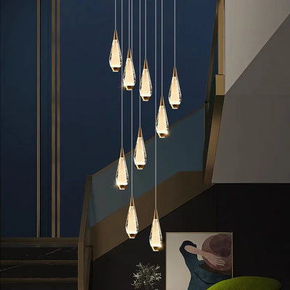 DecorBites™ LED Pendant Staircase Chandeliers for Living Room - Modern Indoor Lighting