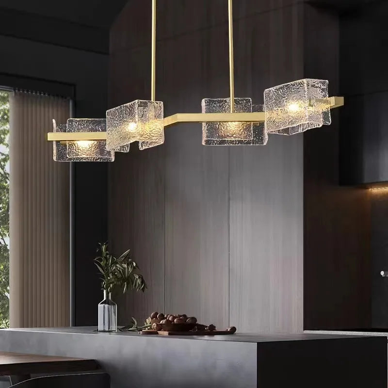 DecorBites™ Crystal Ceiling Chandelier: Modern Luxury Pendant Light for Living Room and Restaurant