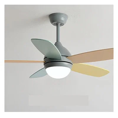 DecorBites™ Kids Ceiling Fan with Light and Remote Control, 3-Speed, 5-Blade Helicopter Design