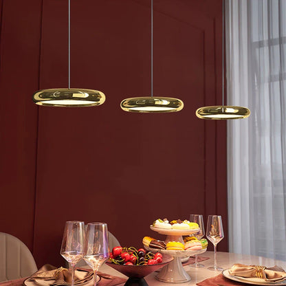 DecorBites™ Circular Dining Pendant Chandelier LED Light for Kitchen, Living Room & Bedroom