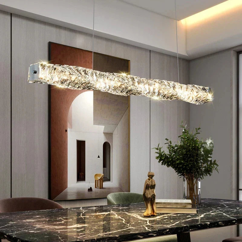 DecorBites™ Elegant Crystal Pendant Chandelier for Modern Dining Rooms
